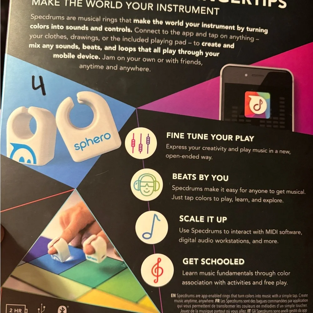 Sphero Specdrums Musical Rings - Picture 2 of 2